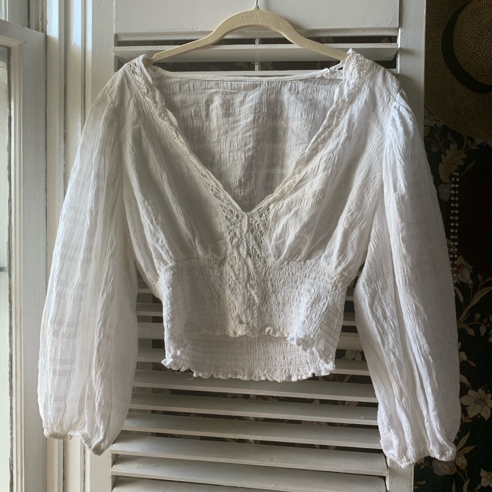 Adored Vintage white top
